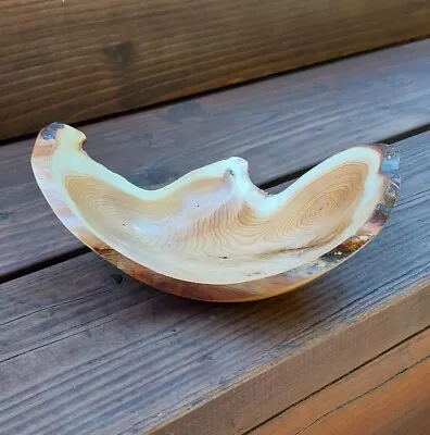 Unique Live Edge Bowl! Salvaged Pacific Yew Wood ~Dovecote~ (683)  • $45