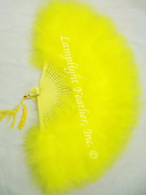 Yellow Feather Fan Marabou Per Each • $12