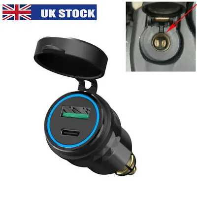 £9.99 • Buy For BMW R1200GS Triumph Tiger Hella DIN To QC 3.0 USB + PD Motorcycle Charger