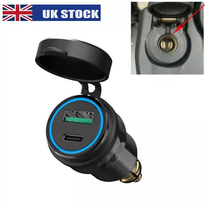 £9.99 • Buy For BMW R1200GS Triumph Tiger Hella DIN To QC 3.0 USB + PD Motorcycle Charger