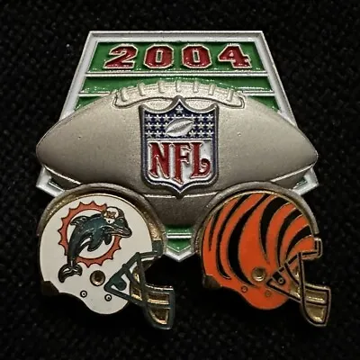 Miami Dolphins Vintage NFL Pin 2004 Dolphins Vs Bengals • $8.99