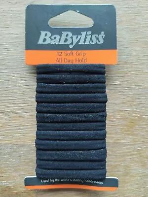 BaByliss Hair Bands Black Soft Grip • £3