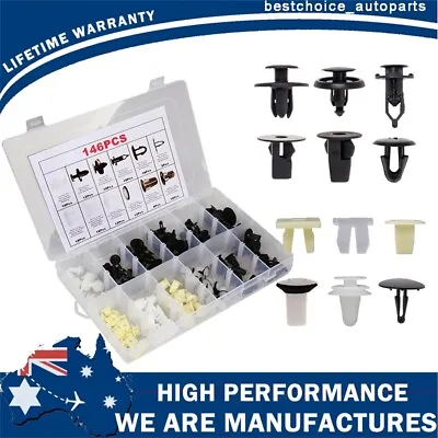 Car Body Bumper Rivet Retainer Molding Push Pin Clips Trim Accessories Fastener • $13.95