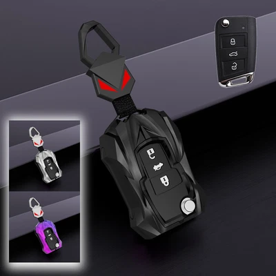 $28.80 • Buy Zinc Alloy Silicone Car Key Fob Case Cover For VW Tiguan Golf 7 MK7 Octavia Polo