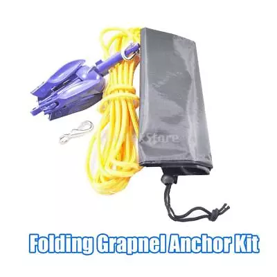Grapnel Folding Anchor With Rope Kit FOLDABLE For Kayak Canoe Accessories • $43.85