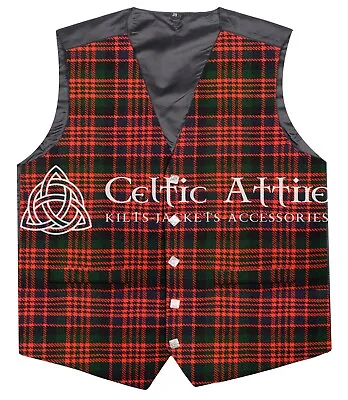 New Kilt Vest - Custom Scottish Tartan Waistcoat Kilt Vest ( Set 1 ) • $23