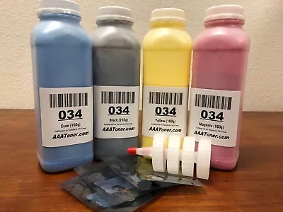 4 X Toner Refill For Canon 034 Canon MF820Cdn MF810Cdn C1225 If + 4 Chip • $150