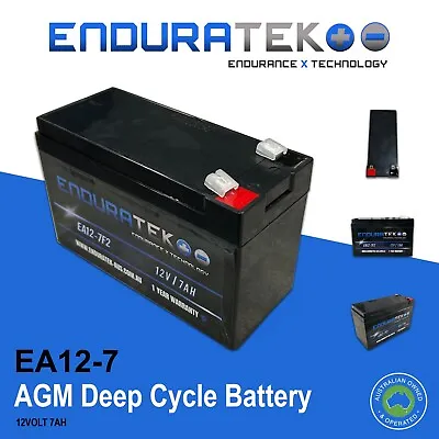 12V 7AH AGM Battery (Deep Cycle Quality) NBN Battery UPS Battery 12v7ah • $39.95
