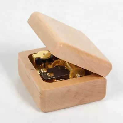 Beech Wood Wind Up  Music Box (US Seller Fast Shipping) • $15.99