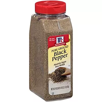 McCormick Pure Ground Black Pepper 3 Oz Assorted Sizes  • $5.28