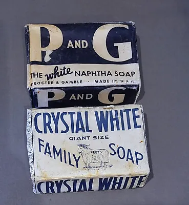 Antique Bars P&G Naptha & Crystal White GIant Family Soap - 1930's • $10