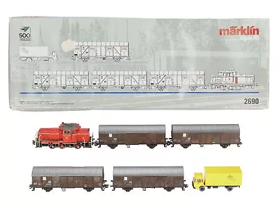 Marklin 2690 German Federal Postal Service HO Gauge Diesel Freight Train Set/Box • $59.83