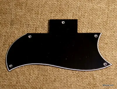 Quality 3 Ply Pickguard Fits SG Standard Guitar- BLACK • $11.99