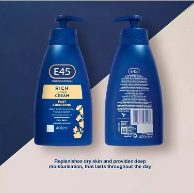 E45 Rich Cream 400 Ml – E45 Cream With Evening Primrose Oil – • £9.99