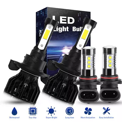 LED Headlight Bulbs 9008 + 9145 High Low Fog Light Kit For Ford 2004-2014 F-150 • $38.99