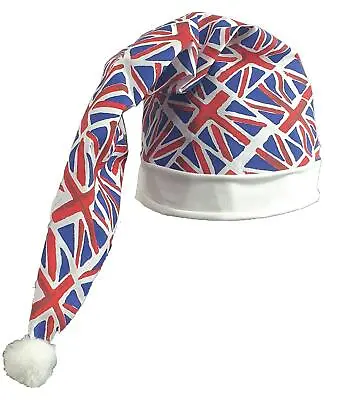 Adults Union Jack Flag Winky Hat United Kingdom Great Britain Fancy Dress • £5.95