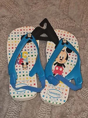 Havaianas Baby Disney Classics Mickey Mouse Boys Size UK 8/9C Brand New No Tags • £9.99