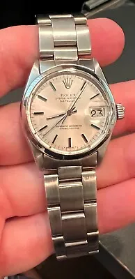 $3799 • Buy Rolex Midsize Stainless Steel Datejust 6824 31MM Oyster Perpetual Silver Dial 