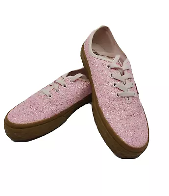 Vans Pink Sneakers Womens Glitter Size US 6.5 EUR 36.5 UK 4 • $48