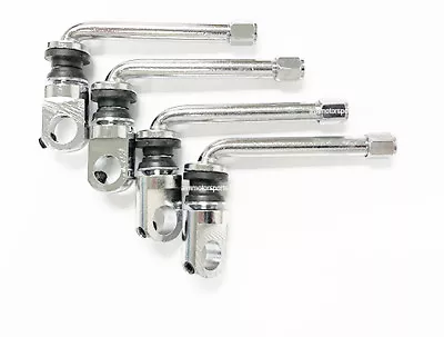 4x Chrome 1.75  TPMS Valve Stems 90 Degree Multi-Piece Wheels HRE MIRO FORGIATO • $24.99