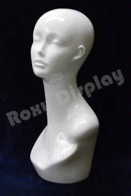 $67 • Buy 2PCS Female Mannequin Head Bust Wig Hat Jewelry Display #PS-TinaW X2