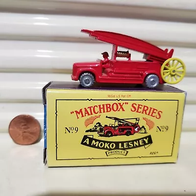 Matchbox ORIGINALS 1991 #9 1948 DENNIS F.2 Fire Engine Moko Lesney ReCreation • $6.99