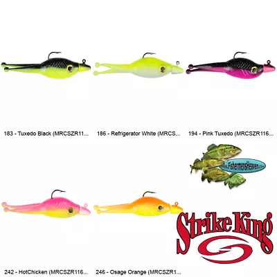 Strike King Mr Crappie Jighead Scizzor Shad (MRCSZR116S) 1/16oz Any 5 Colors • $7.99