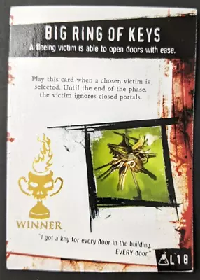 Big Ring Of Keys WINNER L1B Horrorclix The Lab Plot Twist Card Event Prize • $5.99