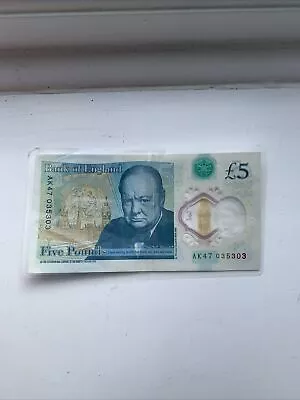 AK47 £5 Note Genuine Banknote GBP Five Pound Real Note RARE Serial Number AK 47  • £95