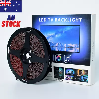 12V RGB LED Strip Lights IP65 Waterproof 5050 5M 10M 20M 300 LEDs USB Bluetooth • $9.99