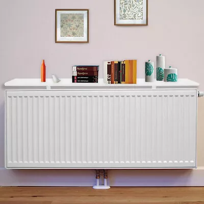 New Round Radiator Shelves Shelf 60cm/90cm MDF Included Brackets Corners UK • £12.89