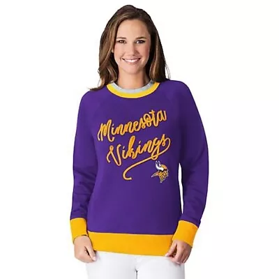 NFL Minnesota Vikings Officially Licensed Women's Hail Mary Sweatshirt G-III • $27.99