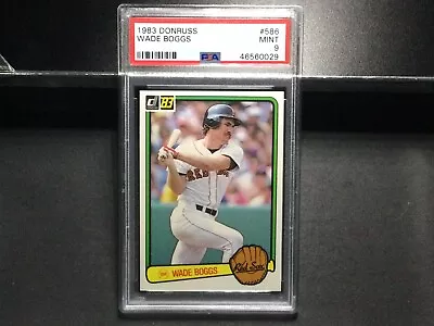 1983 Donruss #586 Wade Boggs Rookie Baseball Card PSA 9 Mint • $40
