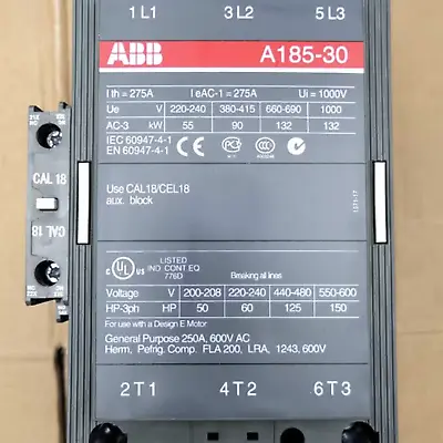 NEW ABB A185-30 A185-30-11 AC Contactor • $439.99