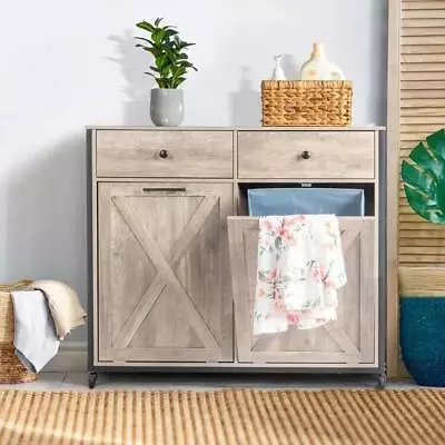 Double Doors Tilt Out Trash Can Cabinet Kitchen Trash Cabinet Recycling Cabinet • $139.90