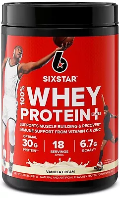 Six Star Pro Nutrition 100% Whey Protein Powder Plus 30g Protein. • $23