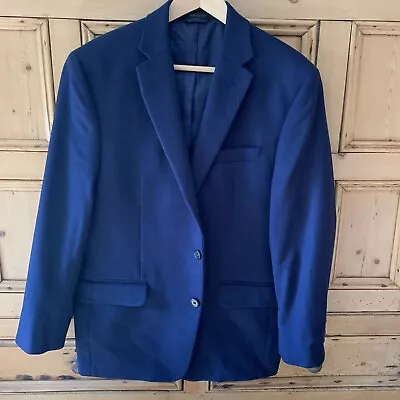 Ralph Lauren Royal Blue Blazer Wool Silk Cashmere Mens 42 Regular • $129.95
