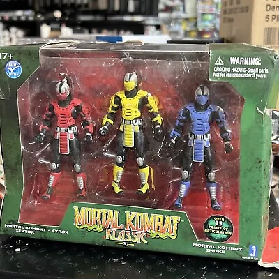 Mortal Kombat Klassic 3 Pack Action Figure Toy Sektor Cyrax Smoke Jazwares 2011 • $259.95