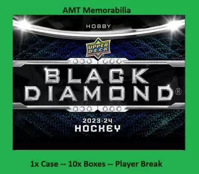 Josh Morrissey Winnipeg Jets 2023-24 UD Black Diamond 1X Case 10X Box Break #1 • $2.25
