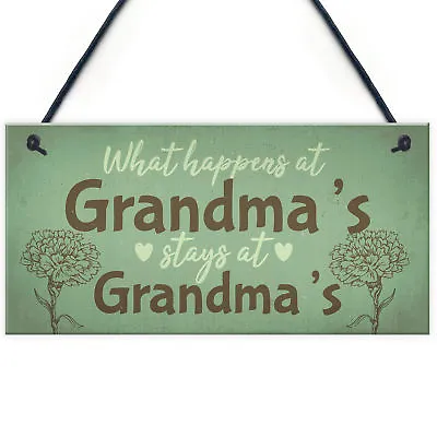 £3.99 • Buy Grandma Gifts For Nan Nanny Hanging Garden Sign Kitchen Plaque Birthday Gift