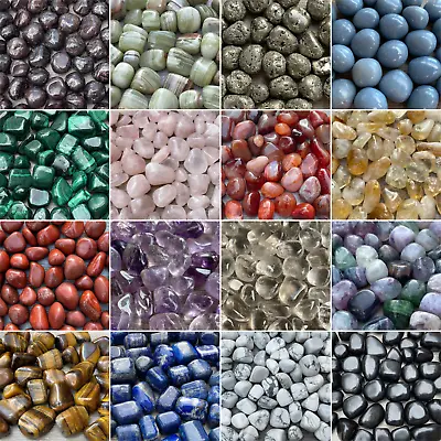 1/2 Lb Lot Tumbled Stones 0.75-1.25  Crystal Healing Stones Choose Stone Type • $25.85