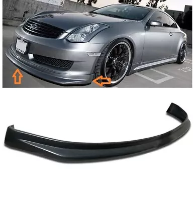 Fit 2003-2006 G35 2DR Coupe Illusion NIS Style PU Front Bumper Lip Body Kit • $83.81