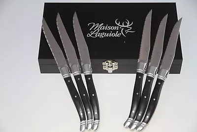 Maison Laguiole Steak Knives & Forks Wood Each Set Of 6 Boxed • $150