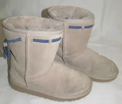 UGG Classic Short Carranza Pull-On Boot Brown Fur Lined Youth Girls Boys Size 2 • $30.40