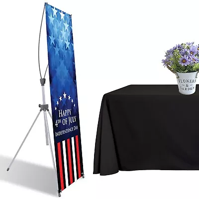 24 X72  (2UNIT) X Banner Stand Adjustable Banner Stand（Stand Only） • $56.99