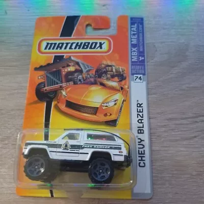 Matchbox 1/64 Diecast Ready For Action Park Ranger White Chevy Blazer • $6.25