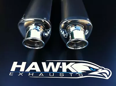 Yamaha XJR 1200 Stainless Steel Tri-Oval Exhaust Cans • $768.81