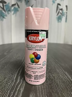 Krylon  COLORmaxx Spray Paint + Primer Gloss Ballet Slipper Nearly Full • $13.99