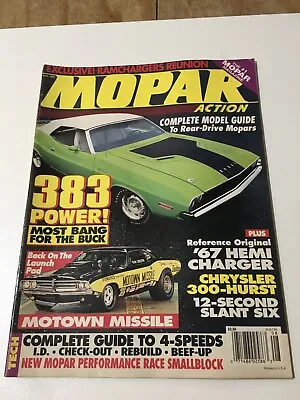 Mopar Action August 1993 Magazine Back Issue • $6.50