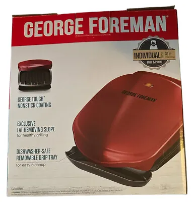 $15.50 • Buy George Foreman Grill 2 Serving Grill & Panini Nonstick Coating In Box